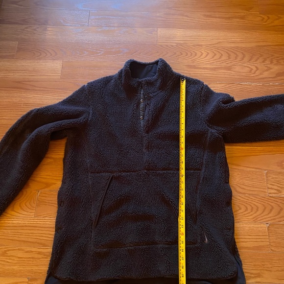 Nike Yoga Sherpa Anorak Pullover Half-Zip Jacket Men’s Medium Navy Blue - Picture 11 of 12